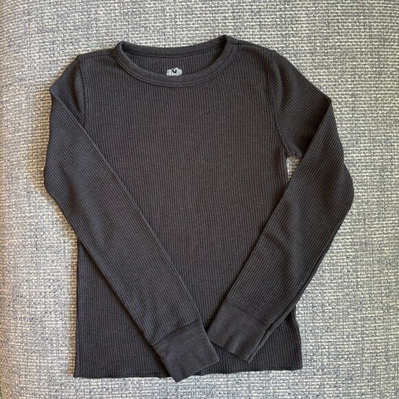 🔥 2-Pack Boys Thermal Shirts M (8-10) | Fruit of the Loom + All in Motion 🖤🪖 - Picture 1 of 4